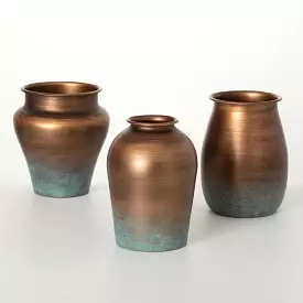 Shiny Ombre Vase Set Of 3