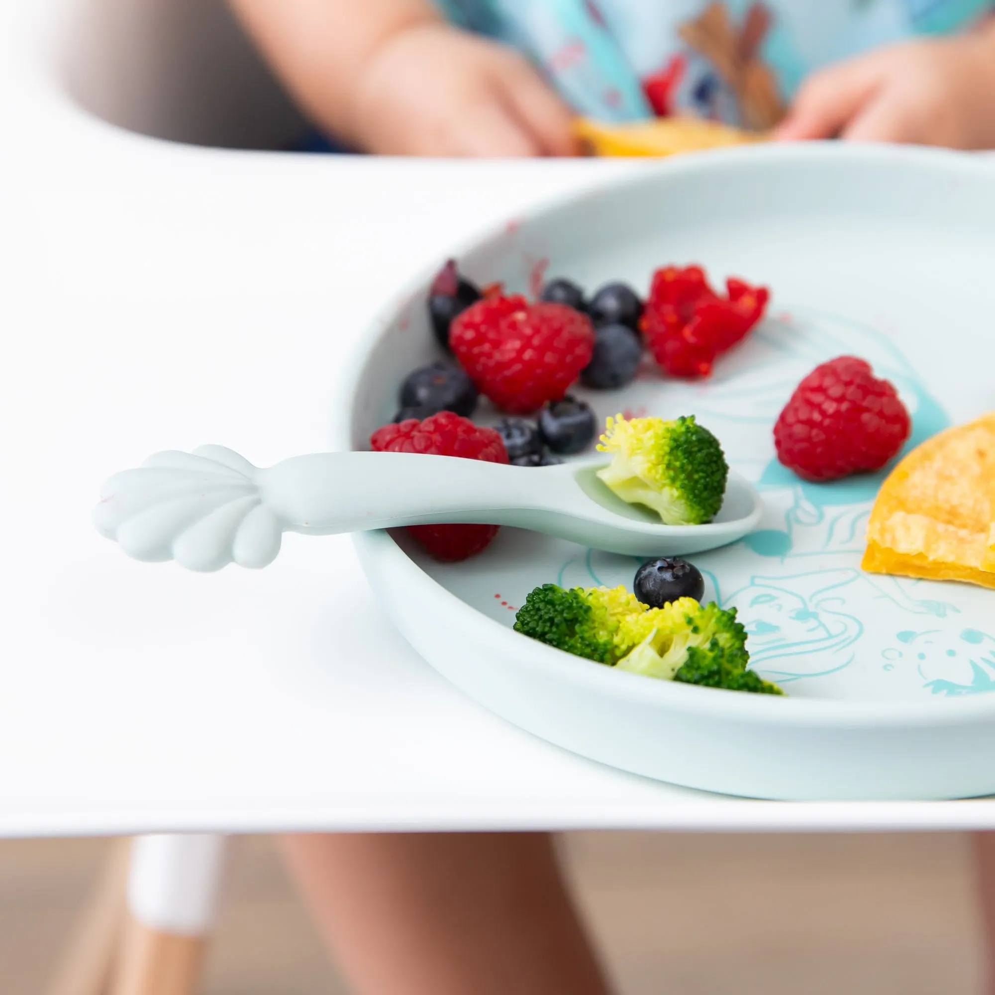 Silicone Plate + Spoon Set: Disney Princess Ariel