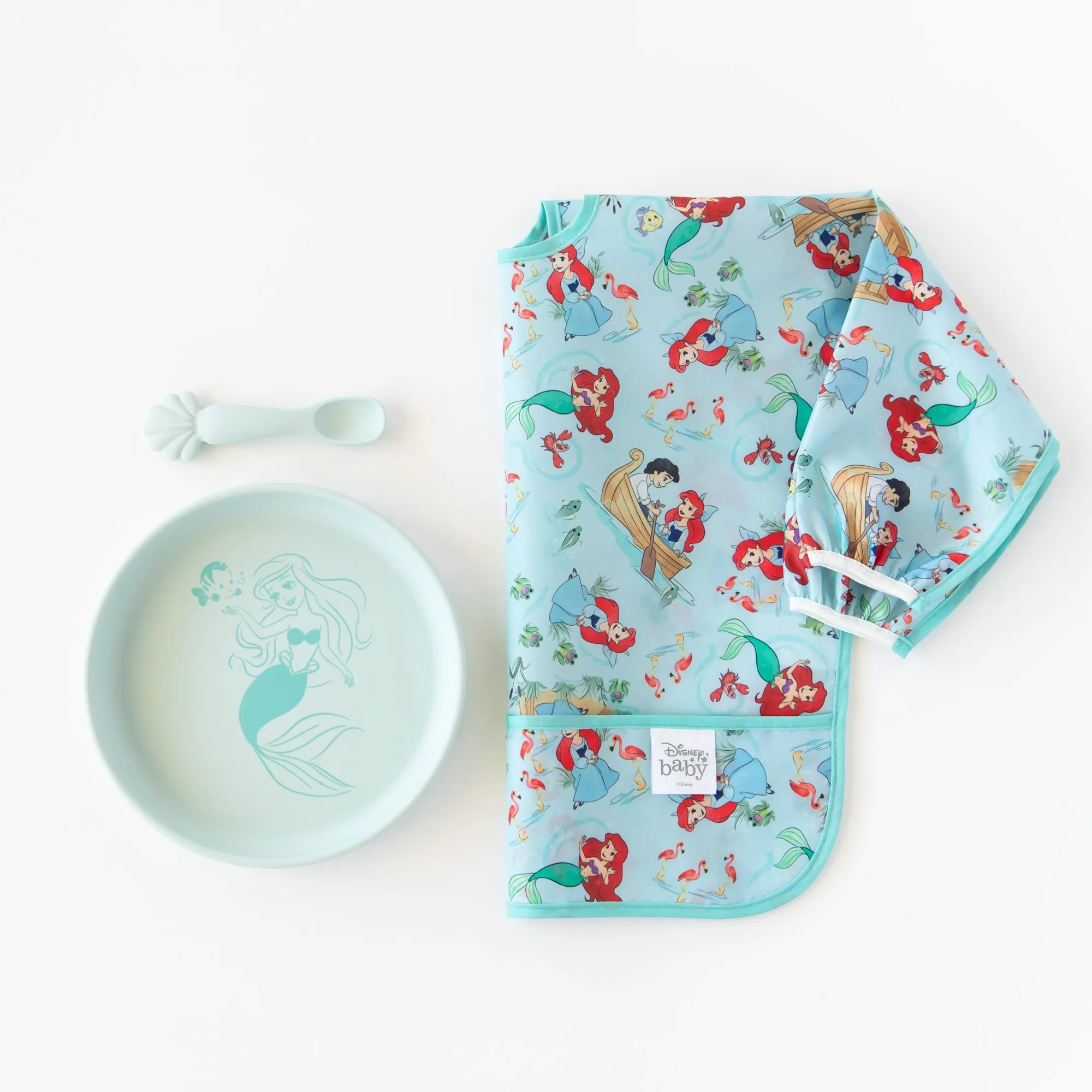 Silicone Plate + Spoon Set: Disney Princess Ariel