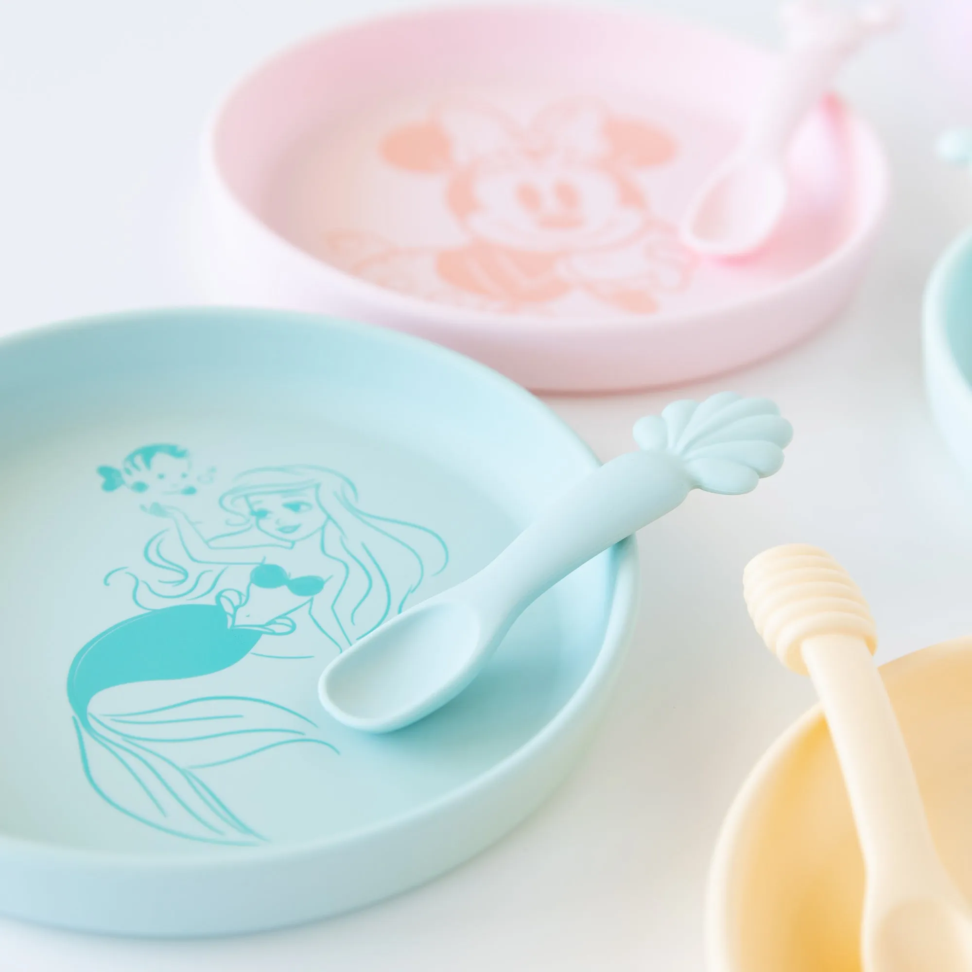 Silicone Plate + Spoon Set: Disney Princess Ariel