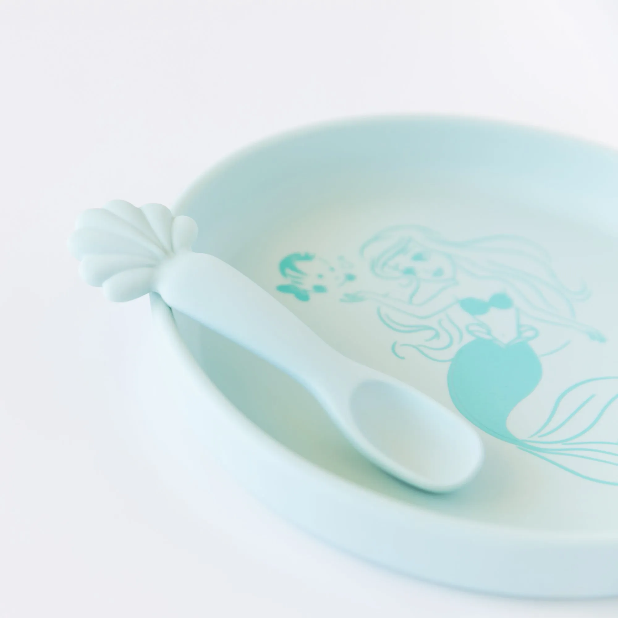 Silicone Plate + Spoon Set: Disney Princess Ariel