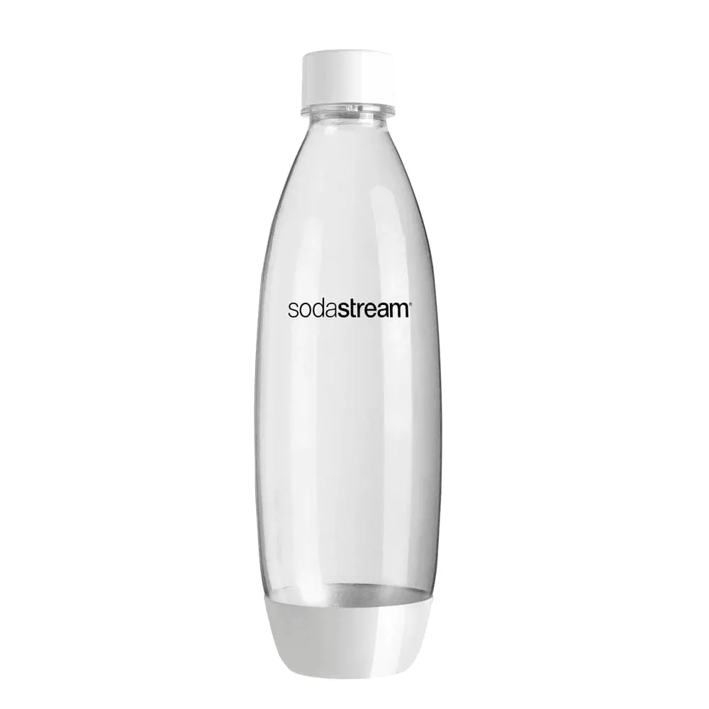 SodaStream Fuse White Bottle Dishwasher Safe Carbonating Sparkling 1L 4 Pack