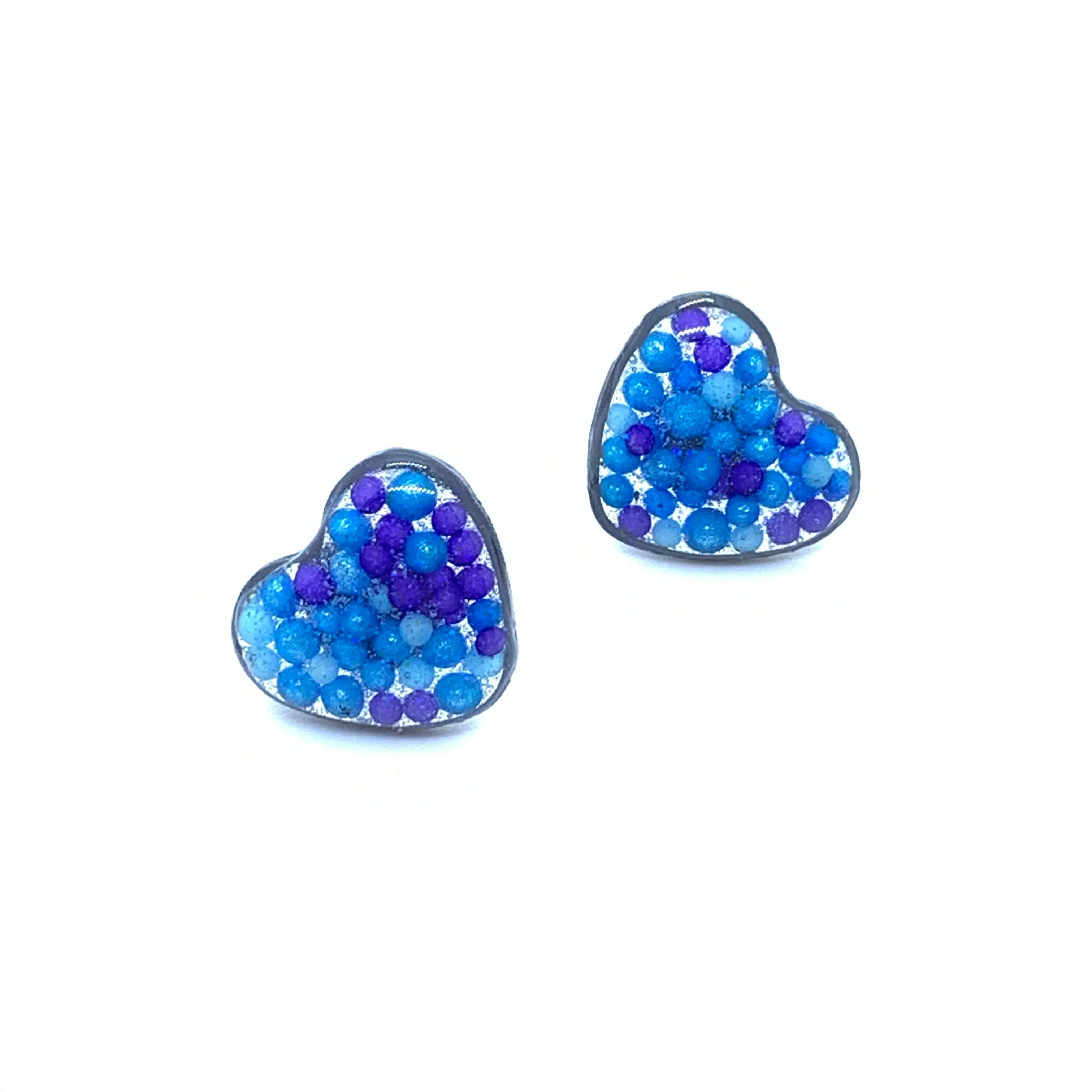 Sprinkle Heart Studs