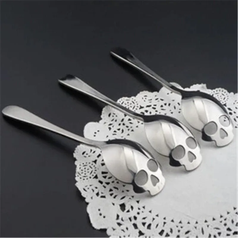 Stainless Steel Sugar Skull Spoon