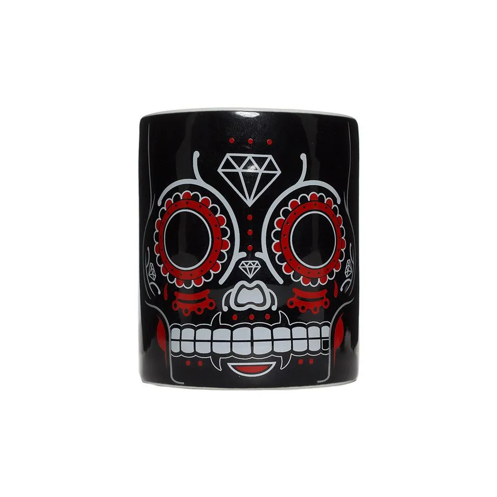 Sugar Skull Mug - Black