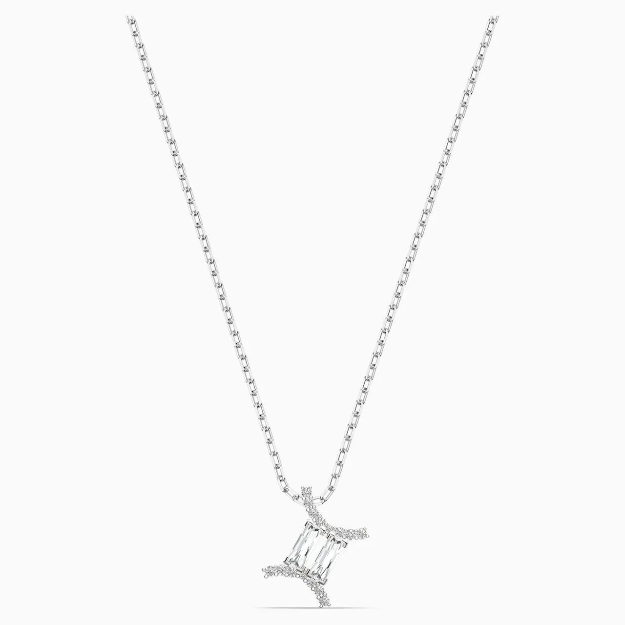 Swarovski Zodiac II Pendant Necklace, GEMINI, White, Mixed Metal Finish -5563893