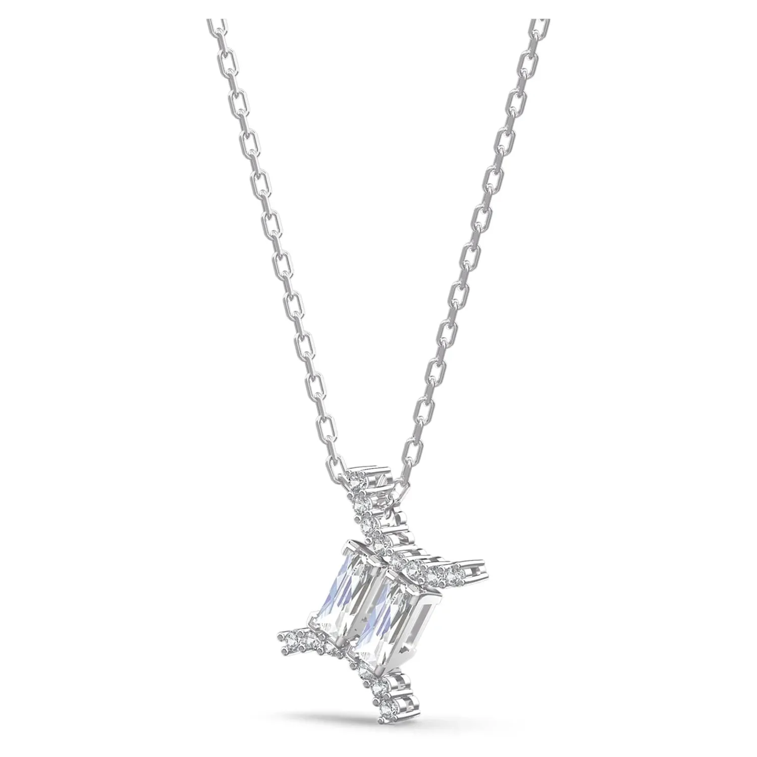 Swarovski Zodiac II Pendant Necklace, GEMINI, White, Mixed Metal Finish -5563893