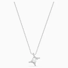 Swarovski Zodiac II Pendant Necklace, GEMINI, White, Mixed Metal Finish -5563893