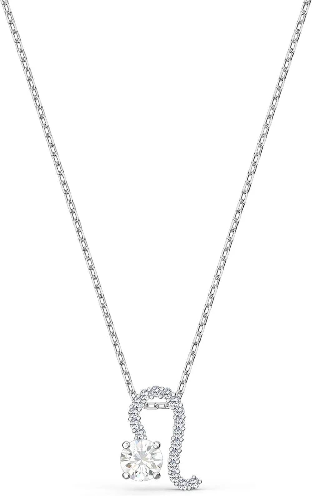 Swarovski Zodiac II Pendant Necklace, LEO, White, Mixed Metal Finish -5563894