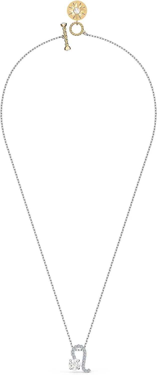 Swarovski Zodiac II Pendant Necklace, LEO, White, Mixed Metal Finish -5563894