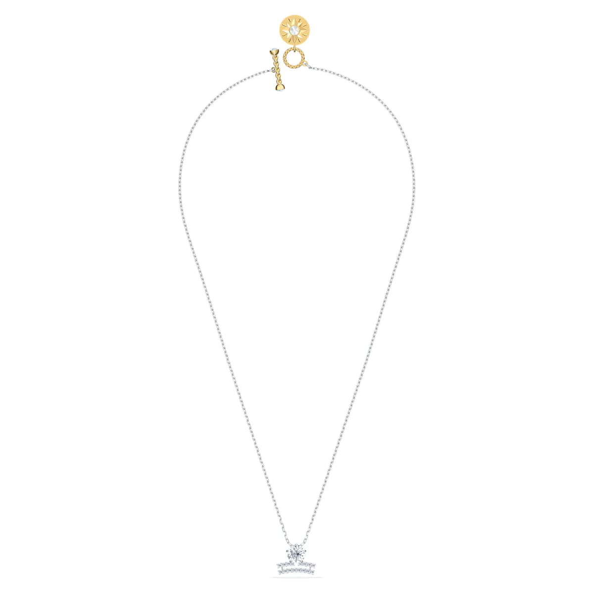 Swarovski Zodiac II Pendant Necklace, LIBRA, White, Mixed Metal Finish -5563895