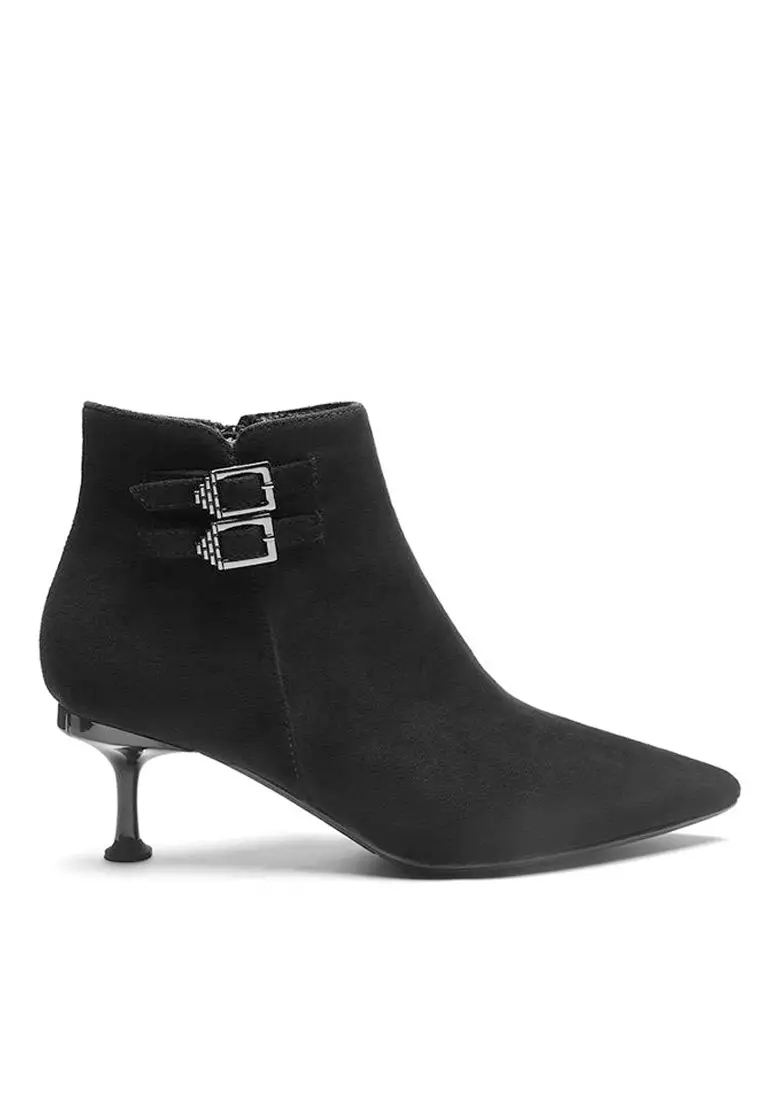 Synthetic Suede Ankle Boots 1903-1