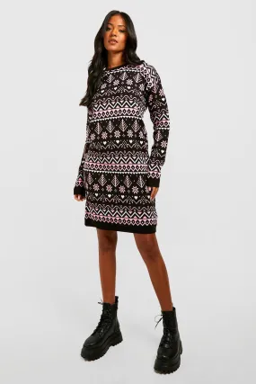 Tall Fairisle Christmas Sweater Dress