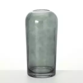 Tall Smoky Glass Vase