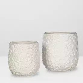 Textured Finish Vase Set Of 2