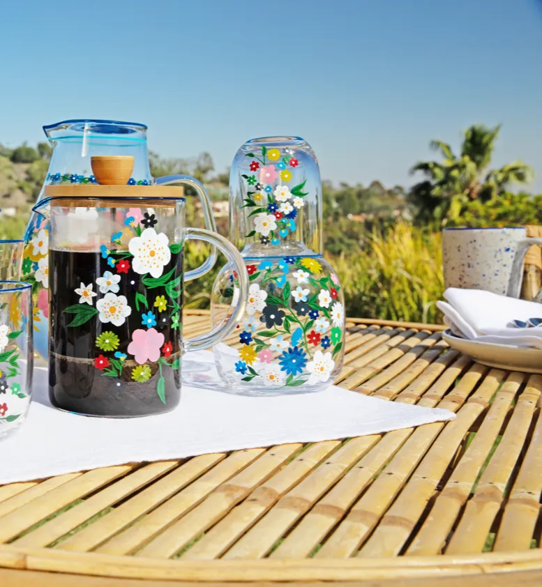 The Carafe - Garden Teddy Floral / Glass