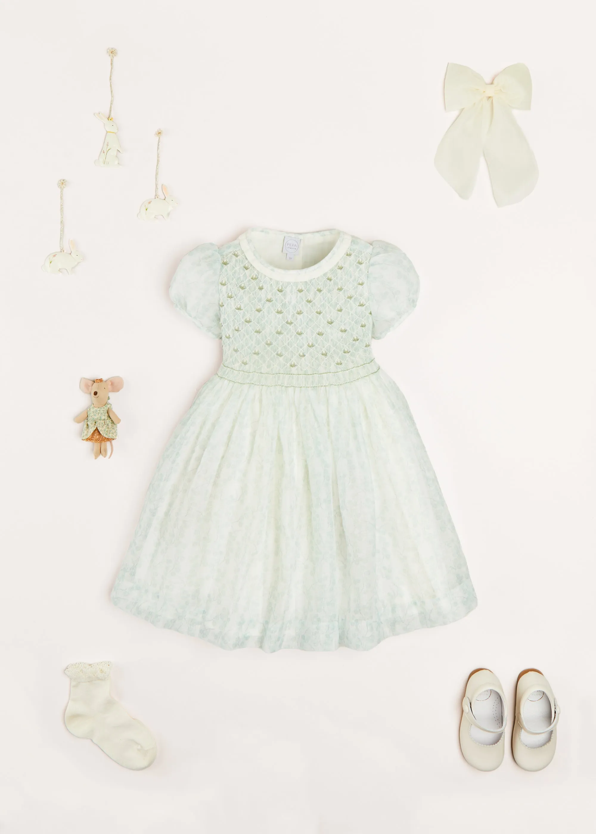 The Constance Floral Party Set in Green