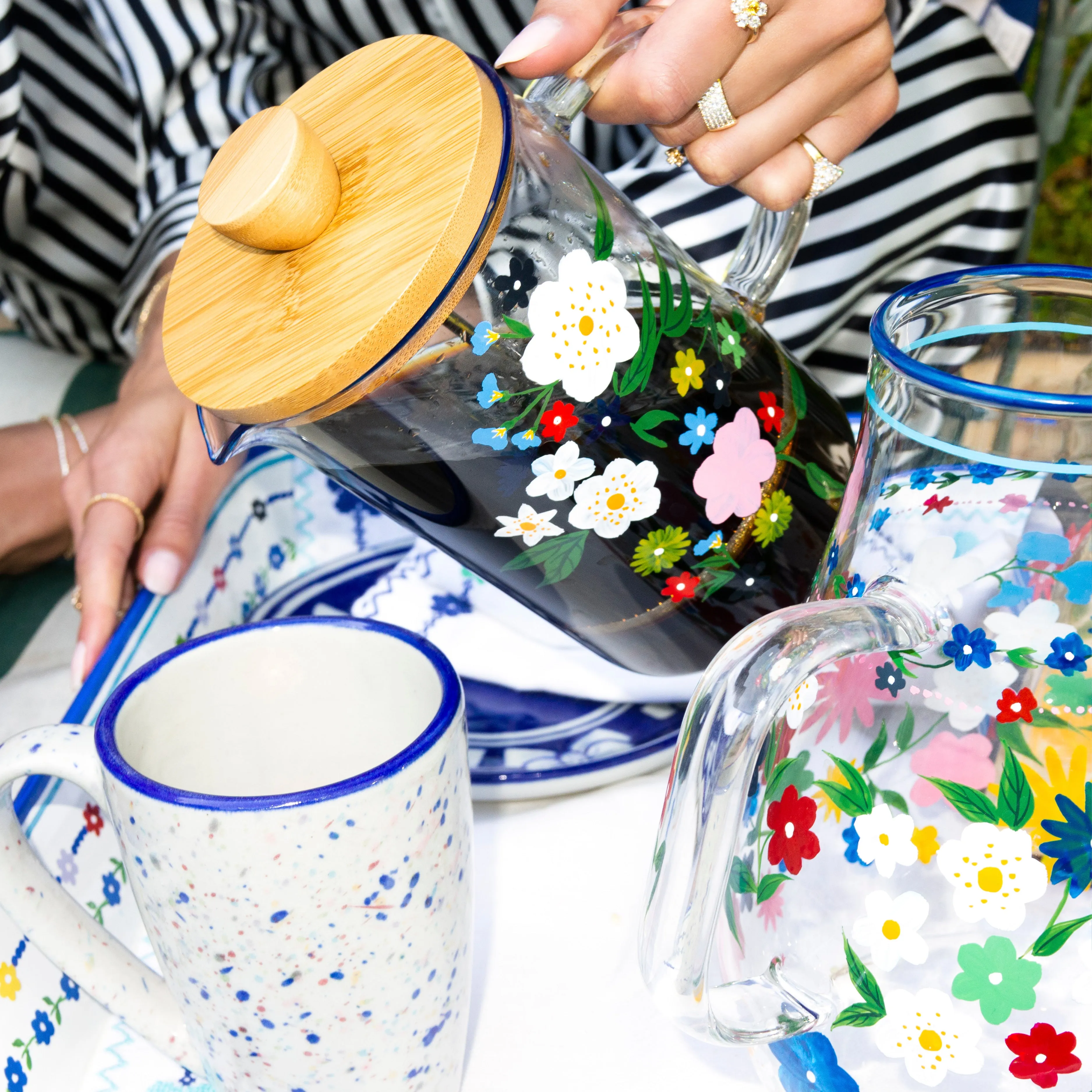 The French Press - Garden Teddy Floral / Glass