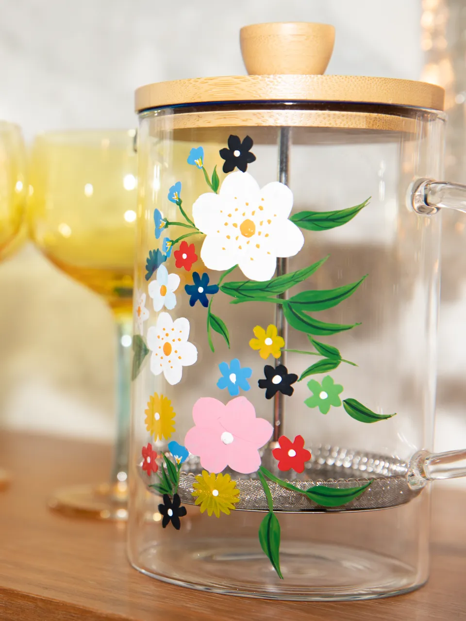 The French Press - Garden Teddy Floral / Glass