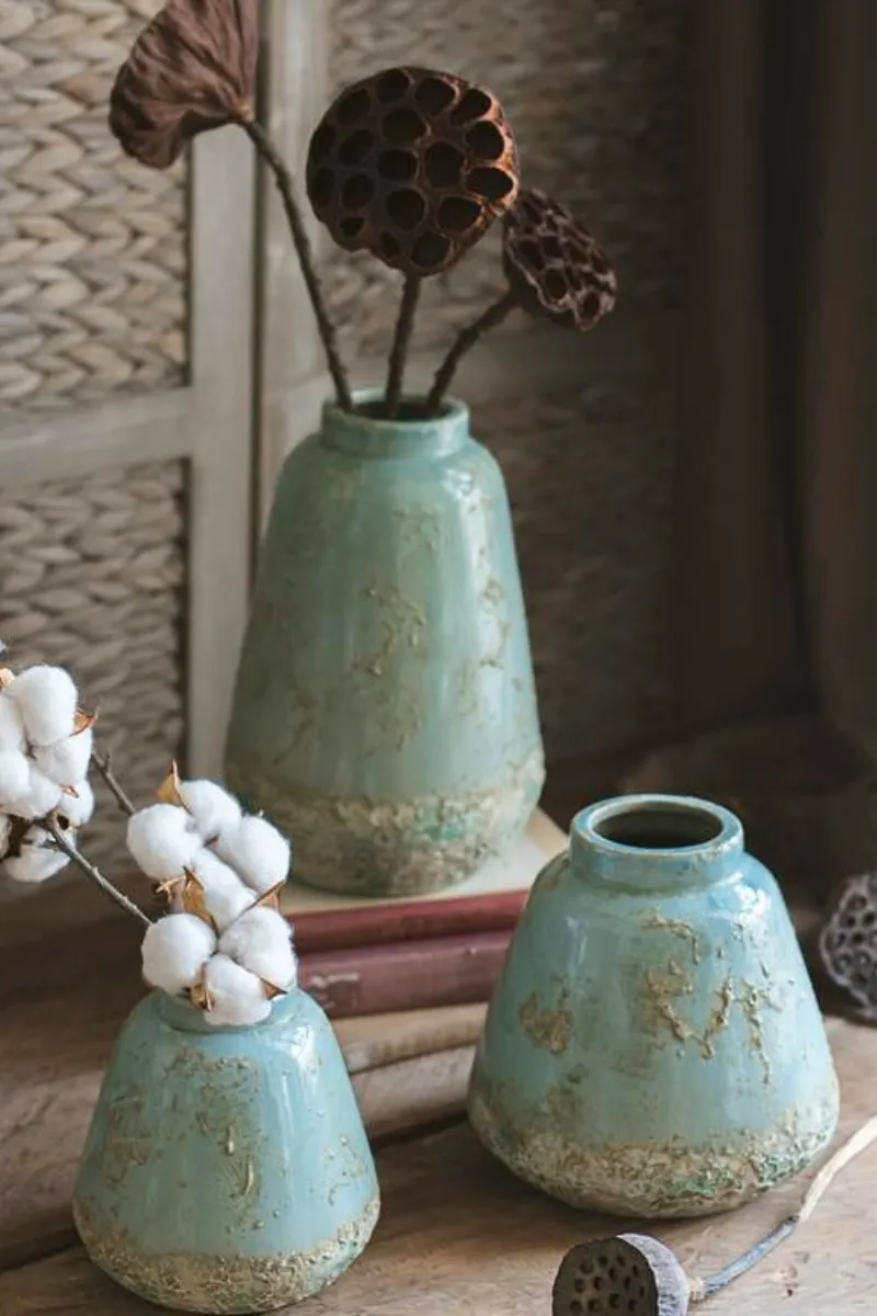 Turquoise Ceramic Vase