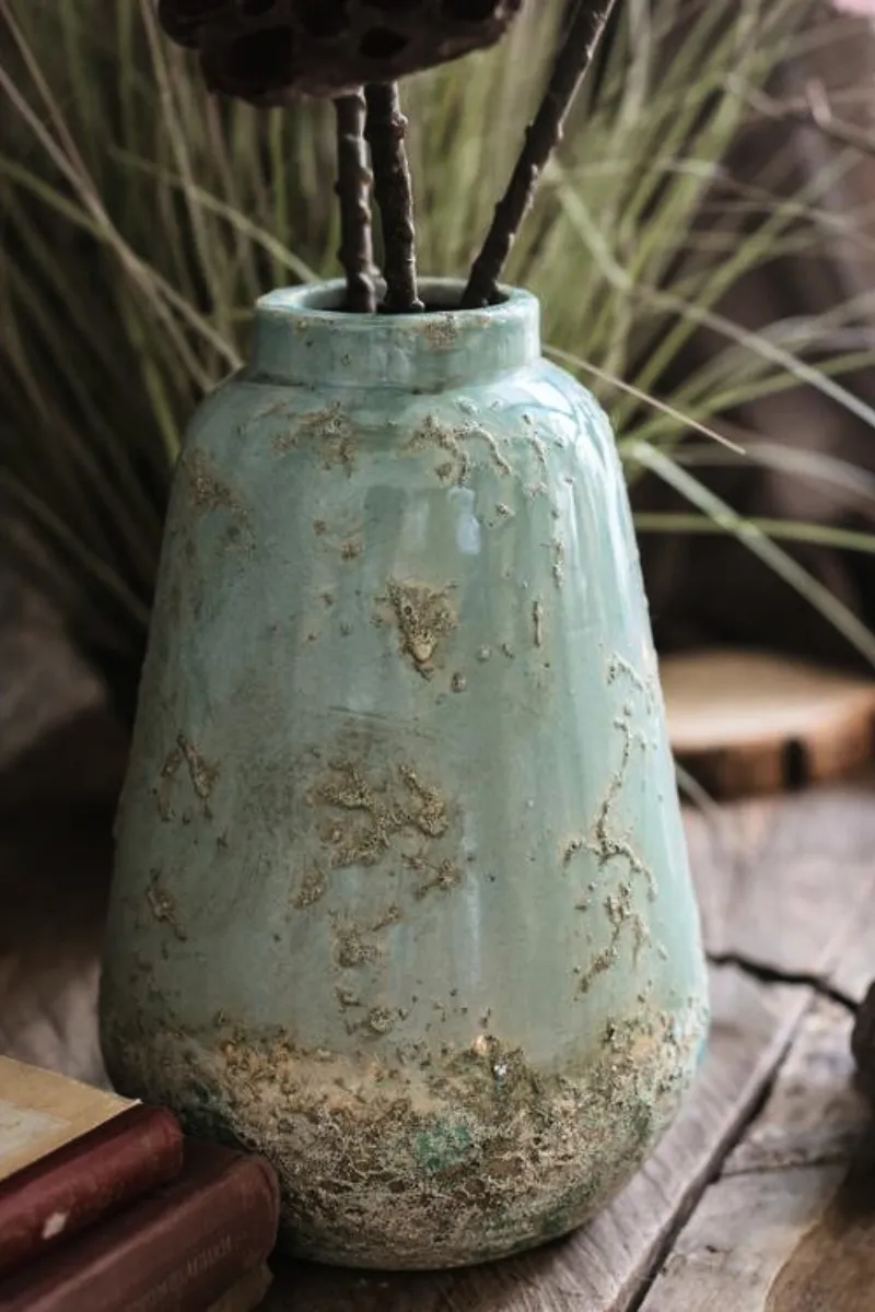 Turquoise Ceramic Vase