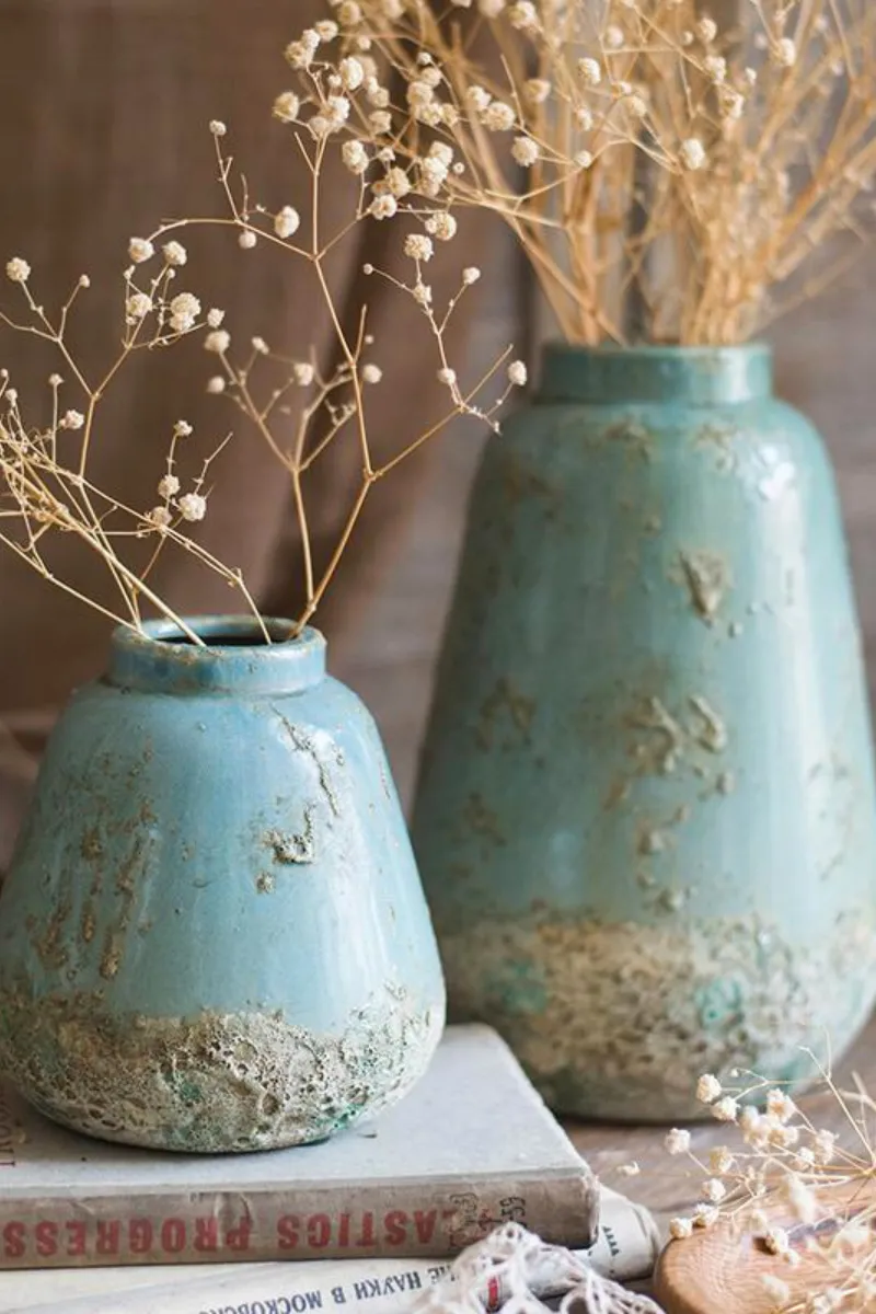 Turquoise Ceramic Vase