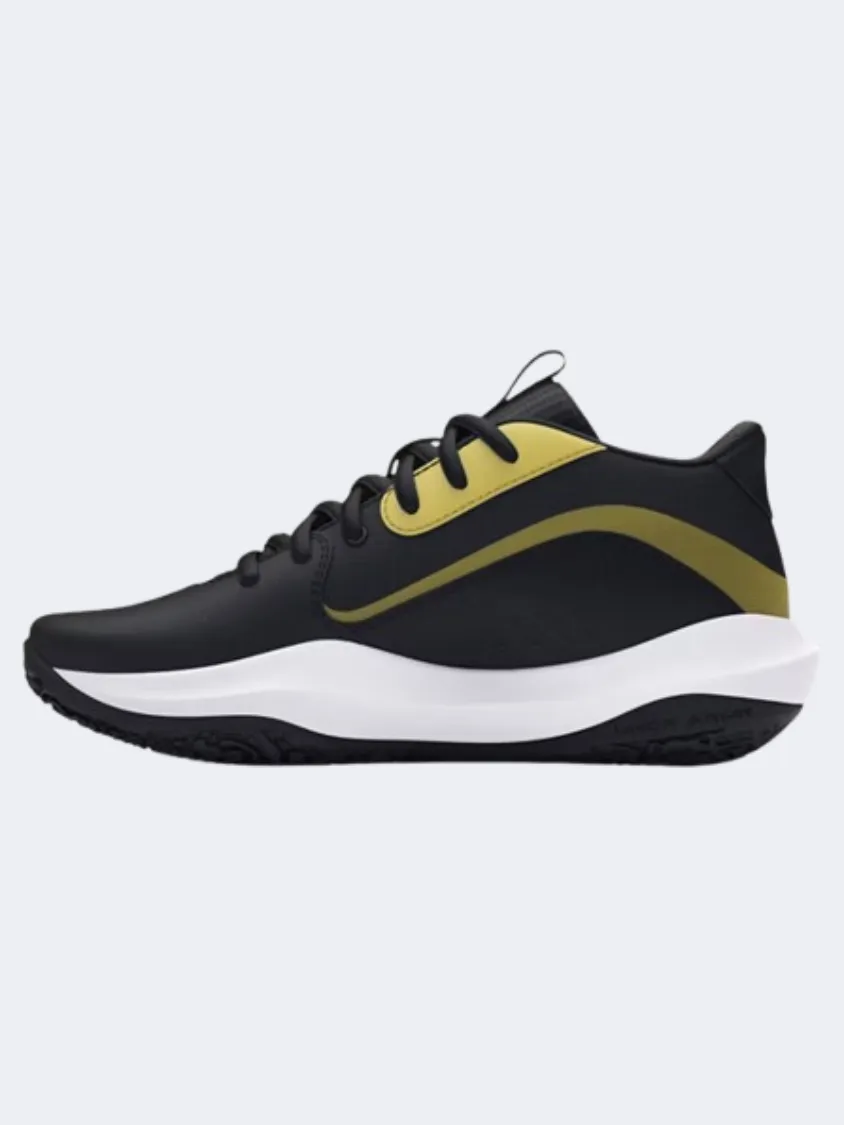 Under Armour Lockdown 7 Gs-Boys Basketball Shoes Black/Metallic Gold