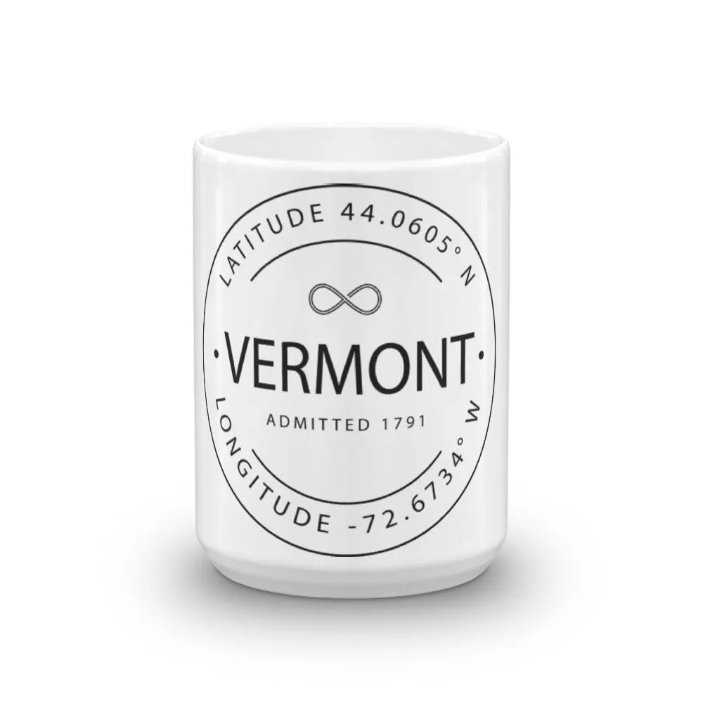 Vermont - Mug - Latitude & Longitude