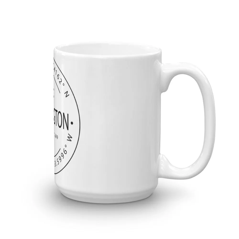 Washington - Mug - Latitude & Longitude