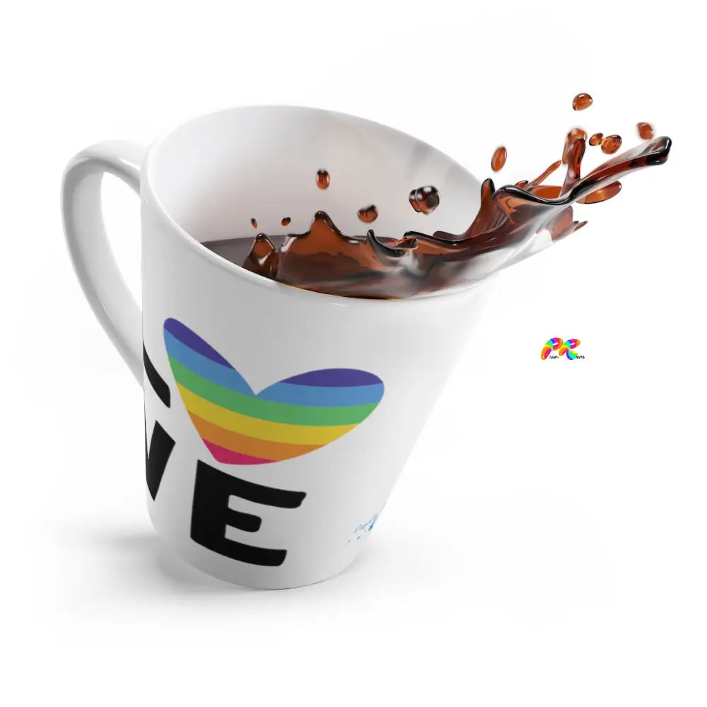 White Ceramic Pride Coffee Mug, LGBTQ Gifts