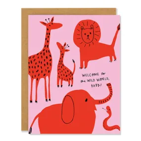 Wild World Baby Card